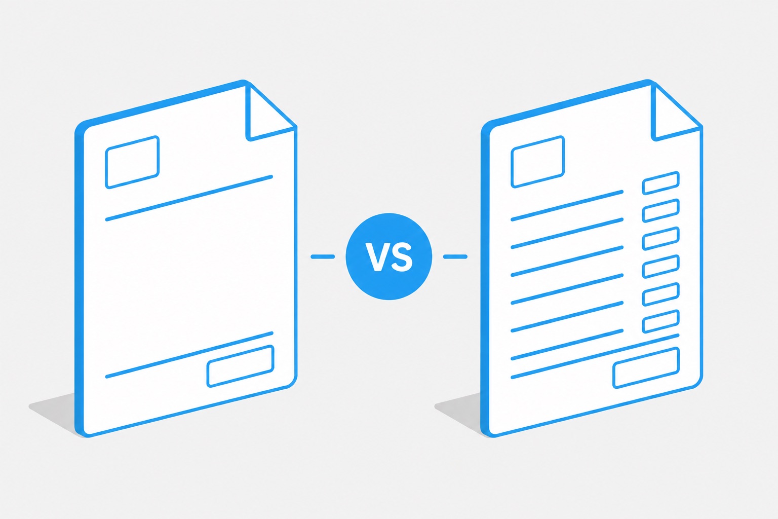 Single line invoice vs multi line invoice